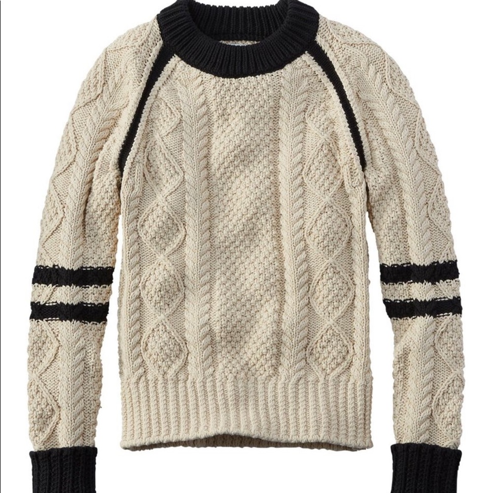 NWOT L.L. Bean cotton fisherman sweater XXS